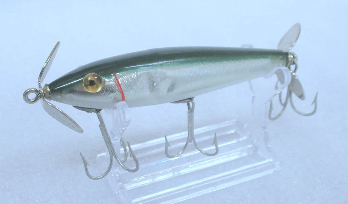 Leurre de pêche vintage L&S articulé miroir plomb Leurre de pêche vintage L&S articulé miroir plomb