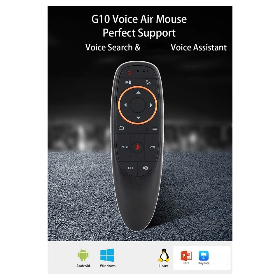 G10S 2.4G 3 Pcs/Set Voice Air Flying Mouse Gyroscope  Infrared Backlight 6043 - Image 2 of 4