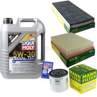 Mann Inspektionspaket 5L Liqui Moly 5W-30 FüR Ford Fiesta IV 1.3I 1.3