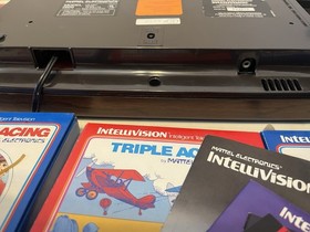 Vintage Mattel Intellivision Console Lot 17 games w/most manuals/cases, Untested