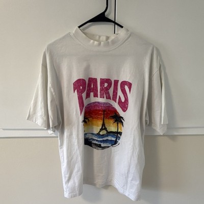 Balenciaga Paris Graphic Logo White T-Shirt XS | eBay