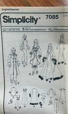 Simplicity Couturier Doll Clothes Pattern for 15 1/2" Fashion Dolls Pajama Party