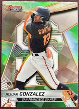 Josuar Gonzalez 2025 Bowman’s Best Green Refractor /99 SF Giant