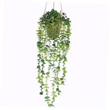Artificial Hanging Plants Small Fake Potted Plants, Faux Plants for Green