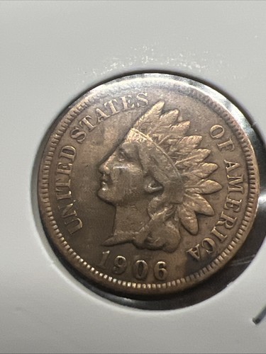 Sale! Indian Head Penny 1906. Echte Münze. Kaufen Sie hier für Ihre Indianerkopfbedürfnisse