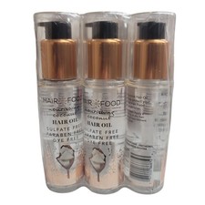 Hair Food Hair Oil Dye Free Smoothing and Nourishing Treatment, Coconut, 3 pk