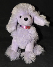 Original Ty Beanie Baby DEMURE Hund (lila Pudel) OHNE Tag