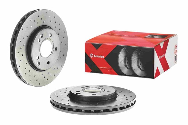 2X Bremsscheibe Xtra Line - Xtra Brembo 09.8304.2X FüR Mercedes Klasse CLK CLC-image