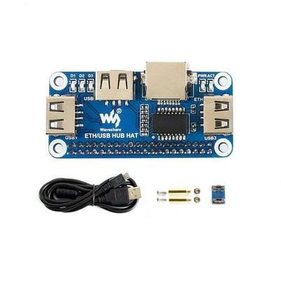 Ethernet USB 2.0/1.1 RJ45 HUB HAT Board Kit For Raspberry Pi Zero/Zero W/Zero WH