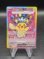 Carta Pokemon Pikachu ex 277/217 Holo Illustrazione Speciale Rara Eroi Ascesi