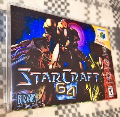 Authentic StarCraft 64 Blizzard Cartridge for Nintendo 64 + Case