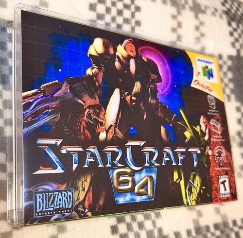 Authentic StarCraft 64 Blizzard Cartridge for Nintendo 64 + Case