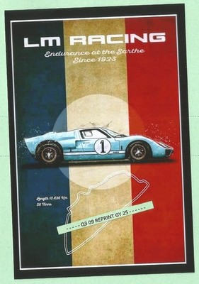 Found PHOTO of Old Shelby Driver Ken Miles #1 Car at LeMans Race in France