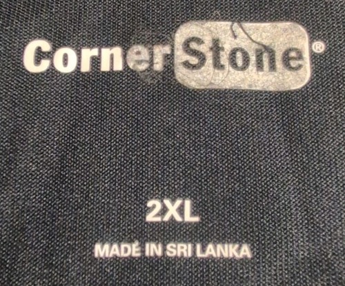 Corner Stone Mens XX Large Navy Blue Polyester Long Sleeve Security Polo Shirt24 - Picture 8 of 9