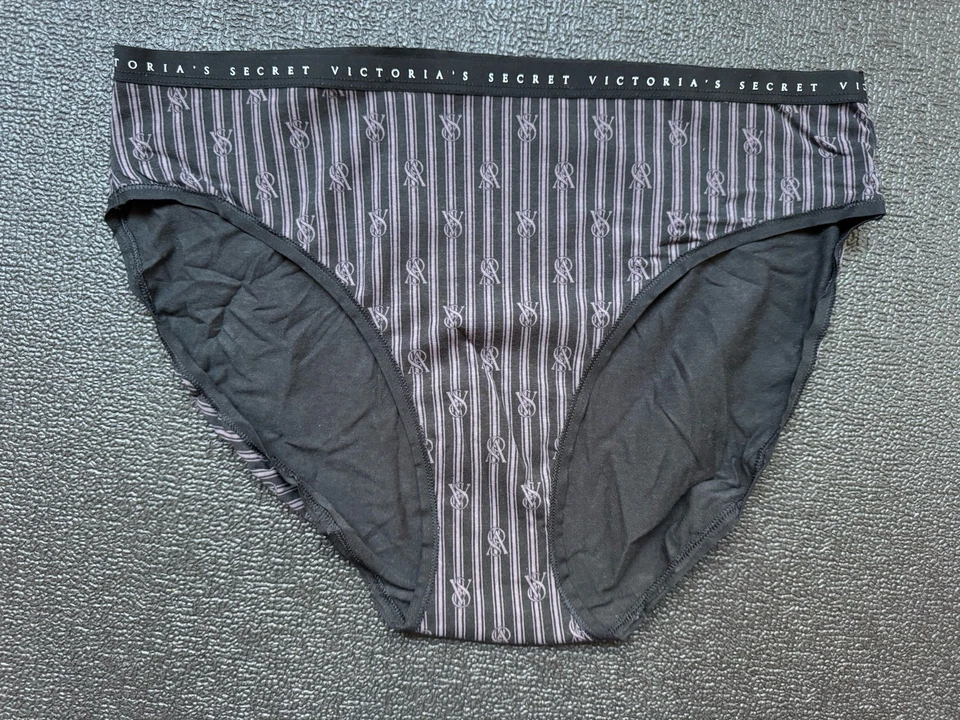 Lot 5 Victoria's Secret XL High-Leg Brief Panty Cotton Logo Bundle Pack - Image 2 of 4