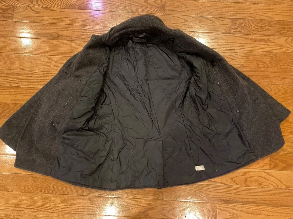 Gap классический уголь серый Peacoat шерстяная смесь мужчин средний изолированный винтажный - Изображение 4 из 4