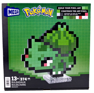 Mega Bloks Pokemon Bulbasaur Build Your Pixel Art Collectible 374 Pieces