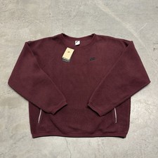 Nike Club Fleece Sweatshirt Men's Large Winterized Sherpa Crewneck Zip Pocket