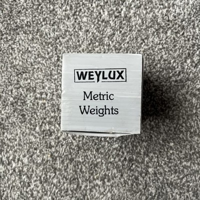 Weylux Gewichte für Waagen Sechseck Gusseisen & Messing verpackt Komplettset + 2 Extra