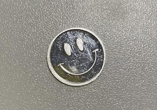 1 Gram .999 Fine Pure Silver Smiley Emoji Bullion Mini Art Proof Bar