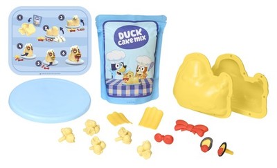 Creative Chefs Bluey Duck Cake Kit with 15 , Pretend Play Cooking Set, for Bo...