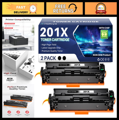 Toner Cartridge Replacement for HP Color LaserJet Pro MFP M277dw, M252 - 2 Black