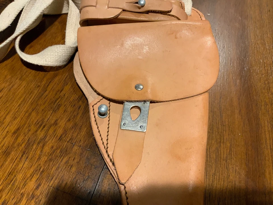 Vtg East Holster Germany Makarov Walther PPK Mauser Shoulder Pistol Leather #2 - Image 3 of 4