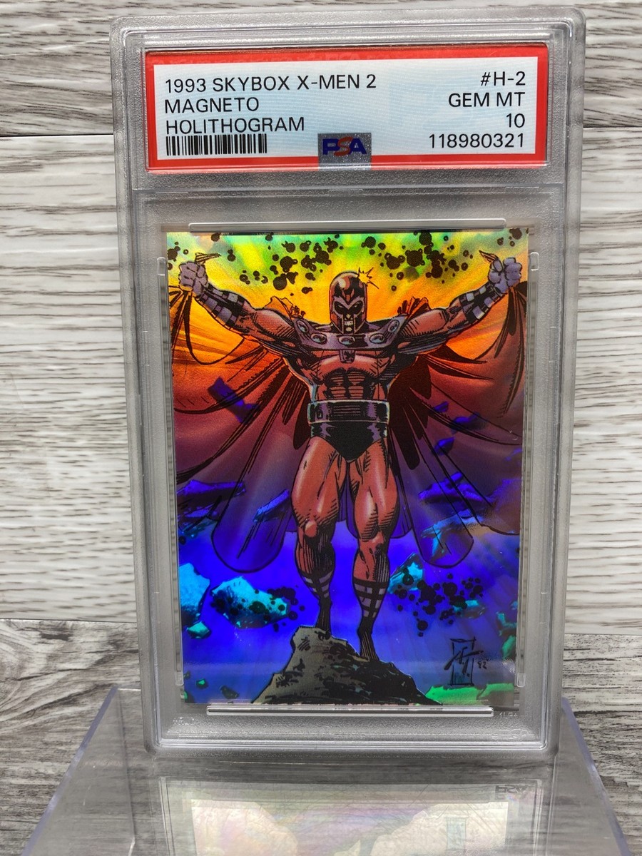 1993 Skybox X-Men Magneto PSA 10 2 Holithogram H-2 Marvel Card | eBay