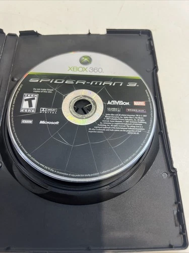 Spider-Man 3 (Microsoft Xbox 360, 2007) Disc Only TESTED