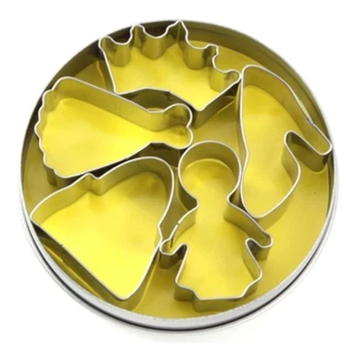 Emporte-Pièce Biscuits Princesse Acier Inox 5Pz EVA - Formes Pâtisserie - Photo 1/4