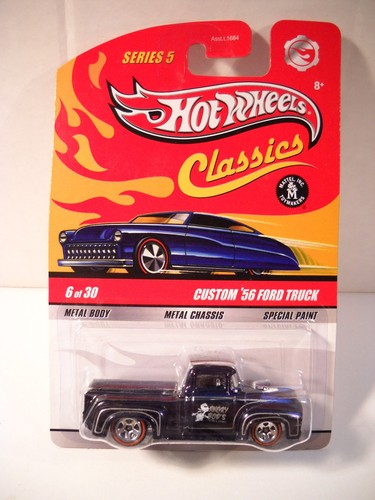 Hot Wheels 1/64 - Custom Classic Trucks Ford 1956 - Série 100% - Occasion