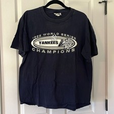 Yankees World Series Champion New York 1998 Men Navy TShirt Vintage