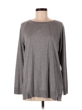 Elena Miro Women Gray Wool Pullover Sweater S