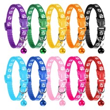 10PCS Puppy Collars for Litter Adjustable Puppys ID Multicolor
