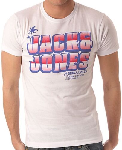 Camiseta Jack & Jones XL Blanca Para Hombre Faze Cuello Redondo Nueva con Etiquetas Calce Ajustado Totalmente Nueva l - Imagen 1 de 6