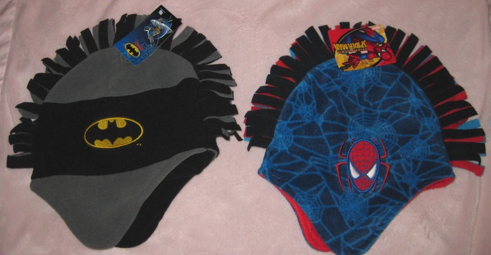 Sombrero Super Heros Spider-Man Batman polar MOHAWK para niños pequeños talla única Foto 2 de 4