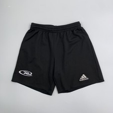 Adidas Climalite Athletic Shorts - Black Adjustable Soccer Team Uniform - Kids S