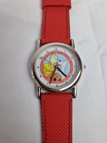 Vintage Tintin Milou Watch LTD Edition Working Citime Herge 90s - Picture 6 of 8