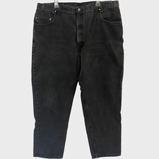 Vintage Y2K Levis 545 Denim Jeans Loose Fit Black Mens Size 44 X 30 USA