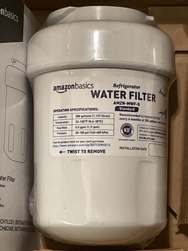 Water Filter Replacement for GE Smart Water MWF - 3 Pack - Amazon Basics - Picture 2 of 3
