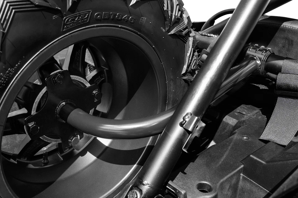 Dragonfire Black RacePace suporte de pneu sobressalente Polaris RZR XP 1000/4 1000 - Imagem 4 de 4