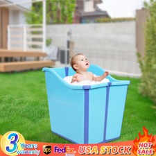 Foldable Baby Bath Tub Collapsible Portable Shower Bathtub for 0-8 years old