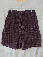 Golfer Di Fini Green Plaid Wool Golf Bermuda Shorts Size 16 Vintage 1960s-80s