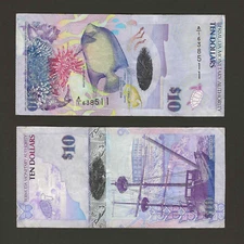 BERMUDA $10 Dollars 2009 (2021), P-59c, A/1 Simons / Whyte, CIRC New Variety