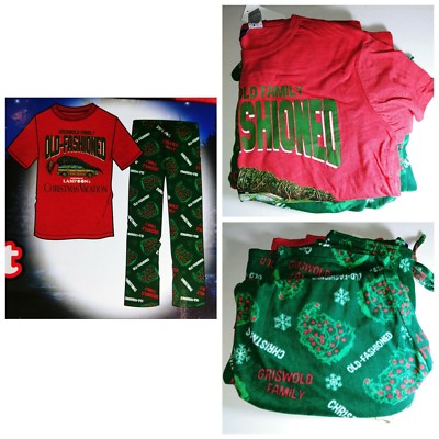 Weihnachten Vacation Griswold Klein Sm Hose Top Hemd 2PC Pyjama Set Neu Nwt