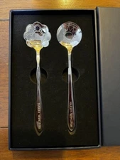 Harry Winston x Peninsula Hotels Spoon 2 Types Set Caratry Novelty Silver Spoons