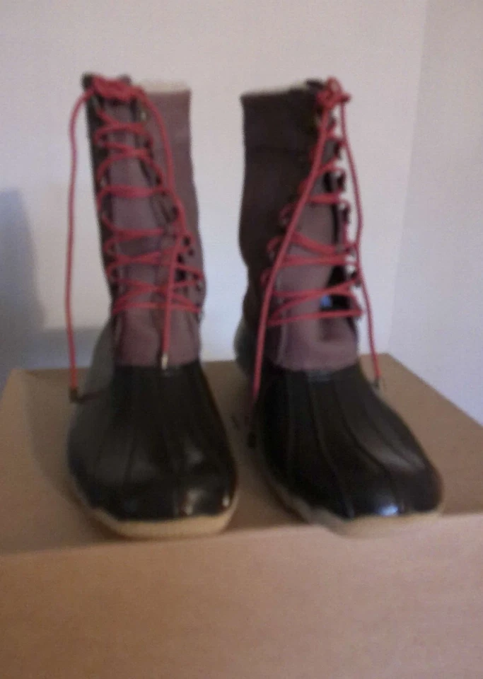 NUEVO EN CAJA Sperry Topsider para JCrew Shearwater Chocolate Marrón Botas Altas 10 $178 Foto 2 de 4