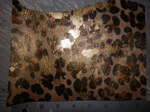 4 pcs Various Hair On Leather Remnants / Scraps Various Thickness #638 - Bild 4 von 5