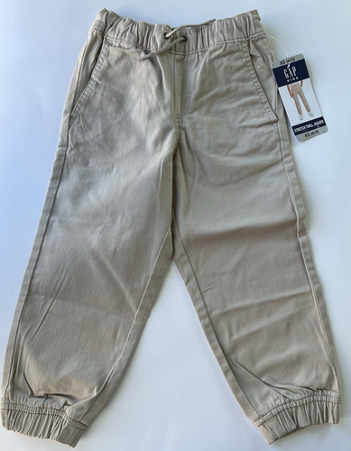 Gap Kids Boys Stretch Twill Jogger Size X/S 4/5 Khaki, Tan Uniform NWT - Picture 9 of 10