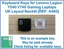 Keyboard Replacement Keys for Lenovo Legion Y540 Y740 Gaming Laptops UK Backlit
